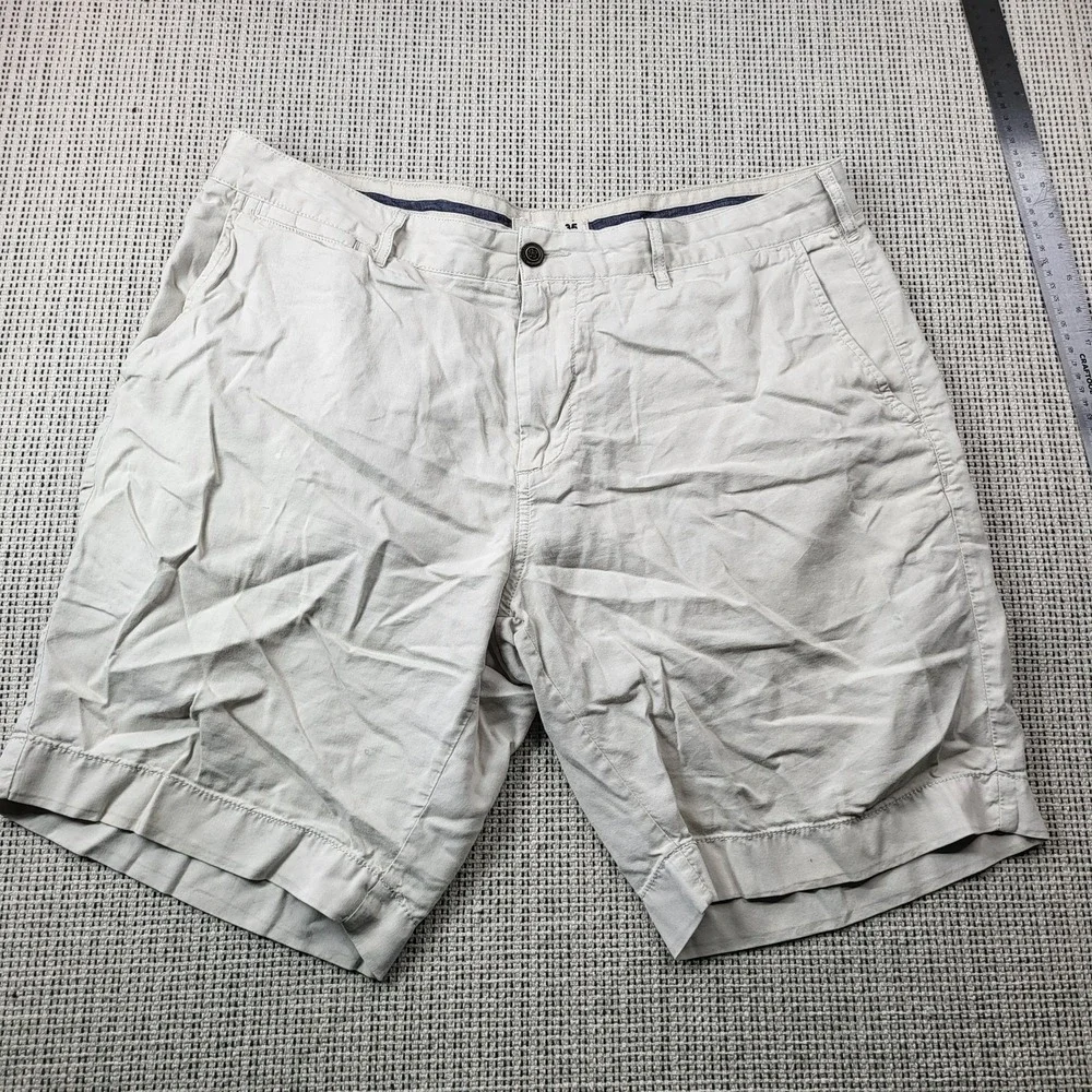 Faherty Shorts Mens 35 Beige Chino Lightweight 10‎ Inseam Casual Summer